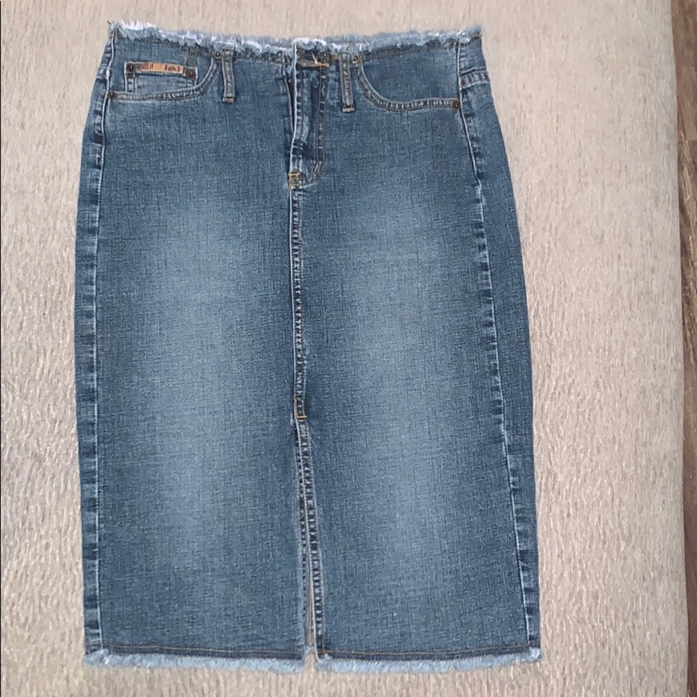 🔥Super cute vintage 80s jean low mini skirt mint